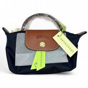 Longchamp Le Pliage Original Pouch with handle Black